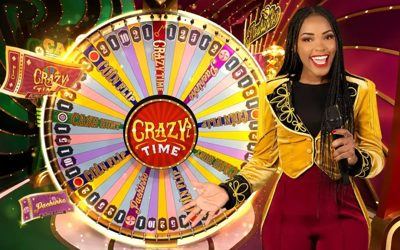 Experience the thrill of Crazy Time in the LocoWin home section.