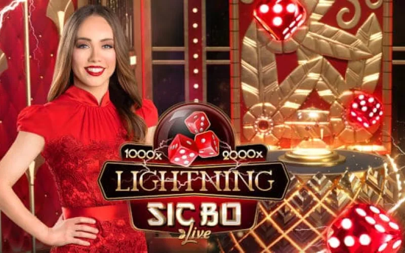 Test your luck in Lightning Sic Bo live casino available at LocoWin.